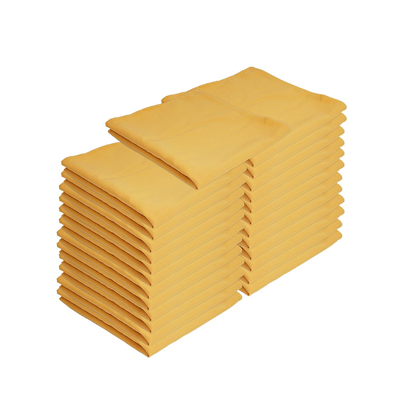 Mariposa Poly Spun Napkin 20x20 Gold, Case Of 300 (NAP-GOLD-SPUN-CS)