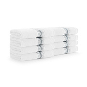 Aston & Arden Turkish Striped Washcloth 13x13 Slate, Pack Of 8 (PNP-WCSTT1313-175SLT)