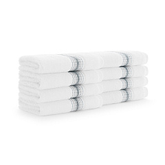 Aston & Arden Turkish Striped Washcloth 13x13 Slate, Pack Of 8 (PNP-WCSTT1313-175SLT)