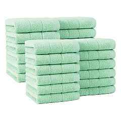 Family Essentials Washcloths 24pk Sage Green, Case Of 144 (FEWC-24PK-SG)