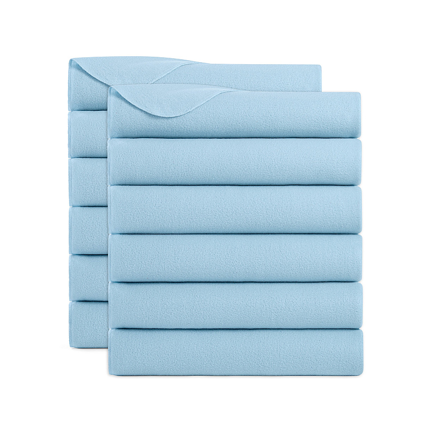 Cozy Soft Polar Fleece Throw 50x60 Light Blue (12pk), Case Of 12 (FLC-PLR-5060-LB)