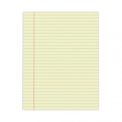 Universal Glue Top Pads, Wide/Legal Rule, 50 Canary-Yellow 8.5 x 11 Sheets, Dozen (22000)