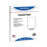 Printworks Perforated and Punched Paper, 7-Hole Punched, 20 lb Bond Weight, 8.5 x 11, White, 500/Ream (04342)