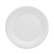 Dart Concorde Non-Laminated Foam Plate, 9" dia, White, 125/Pack, 4 Packs/Carton (DCC9PWC)