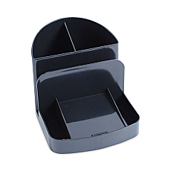 Universal Deluxe Message Center, 6 Compartments, Plastic, 5.5 x 6.75 x 5, Black (UNV08110)