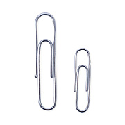 Universal Plastic-Coated Paper Clips with Two-Compartment Dispenser Tub, (750) #2 Clips, (250) Jumbo Clips, Silver (UNV21001)