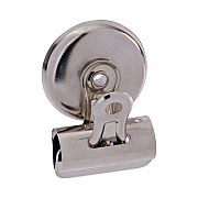 Universal Bulldog Magnetic Clips, Small, Nickel, 18/Pack (UNV31260)