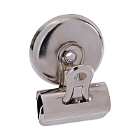 Universal Bulldog Magnetic Clips, Small, Nickel, 18/Pack (UNV31260)