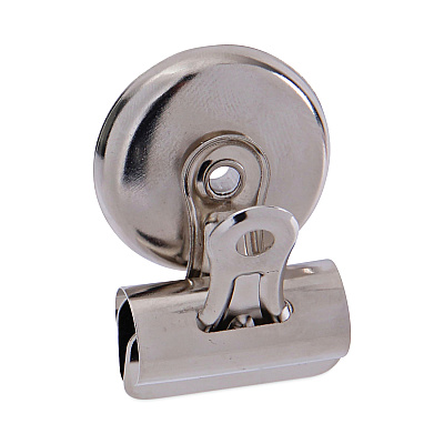 Universal Bulldog Magnetic Clips, Small, Nickel, 18/Pack (UNV31260)