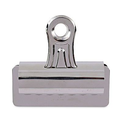 Universal Bulldog Clips, Jumbo, Nickel, 12/Pack (UNV31266)