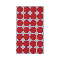 Universal Self-Adhesive Removable Color-Coding Labels, 0.75" dia, Red, 28/Sheet, 36 Sheets/Pack (UNV40103)