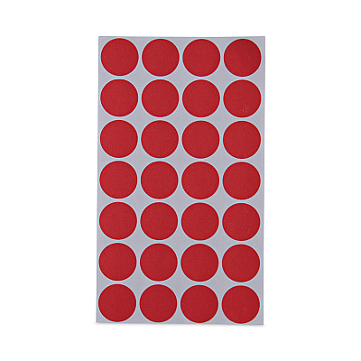 Universal Self-Adhesive Removable Color-Coding Labels, 0.75" dia, Red, 28/Sheet, 36 Sheets/Pack (UNV40103)