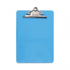 Universal Plastic Clipboard with High Capacity Clip, 1.25" Clip Capacity, Holds 8.5 x 11 Sheets, Translucent Blue (40307)
