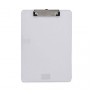 Universal Plastic Clipboard with Low Profile Clip, 0.5" Clip Capacity, Holds 8.5 x 11 Sheets, Clear (40310)