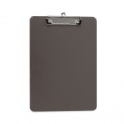 Universal Plastic Clipboard with Low Profile Clip, 0.5" Clip Capacity, Holds 8.5 x 11 Sheets, Translucent Black (40311)