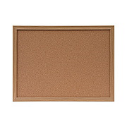 Universal Cork Board with Oak Style Frame, 24 x 18, Tan Surface (UNV43602)