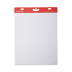 Universal Renewable Resource Sugarcane Based Easel Pads, Unruled, 27 x 34, White, 50 Sheets, 2/Carton (UNV45600)