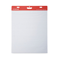Universal Renewable Resource Sugarcane Based Easel Pads, Presentation Format (1" Rule), 27 x 34, White, 50 Sheets, 2/Carton (UNV45602)