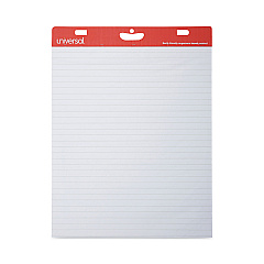 Universal Renewable Resource Sugarcane Based Easel Pads, Presentation Format (1" Rule), 27 x 34, White, 50 Sheets, 2/Carton (UNV45602)