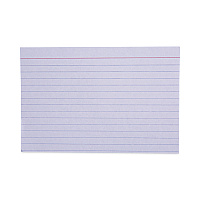 Universal Ruled Index Cards, 4 x 6, White, 100/Pack (UNV47230)
