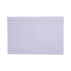 Universal Ruled Index Cards, 4 x 6, White, 100/Pack (47230)