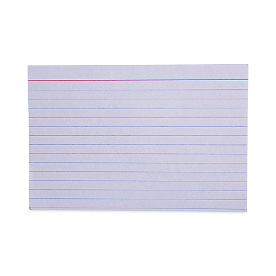Universal Ruled Index Cards, 4 x 6, White, 100/Pack (UNV47230)