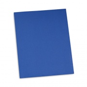 Universal Two-Pocket Portfolio, Embossed Leather Grain Paper, 11 x 8.5, Light Blue, 25/Box (56601)