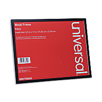 Universal Metal Photo Frame, Aluminum, 8.5 x 11, Black (UNV76840)
