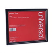 Universal All Purpose Document Frame, 8.5 x 11 Insert, Black, 3/Pack (76848)