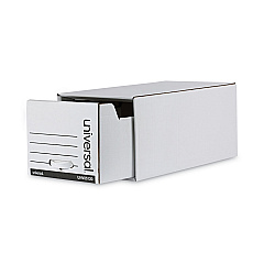 Universal Economy Storage Drawer Files, Letter Files, White, 6/Carton (UNV85120)