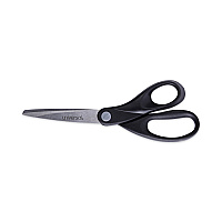 Universal Stainless Steel Office Scissors, 8" Long, 3.75" Cut Length, Straight Black Handle (UNV92009)