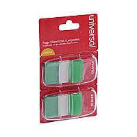 Universal Page Flags, Green, 50 Flags/Dispenser, 2 Dispensers/Pack (UNV99003)