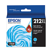 Epson T212XL220S (212XL) Claria High-Yield Ink, 350 Page-Yield, Cyan