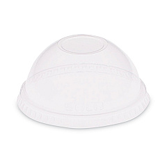 Solo Dome-Top Cold Cup Lids, Fits 2.5 oz to 9 oz Containers, Clear, Plastic, 2,500/Carton (SCCDL620)