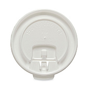 Solo Lift Back and Lock Tab Cup Lids for Foam Cups, Fits 8 oz Cups, White, 2,000/Carton (SCCDLX8R)
