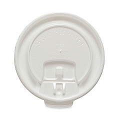 Solo Lift Back and Lock Tab Cup Lids for Foam Cups, Fits 8 oz Cups, White, 2,000/Carton (SCCDLX8R)