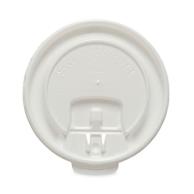 Solo Lift Back and Lock Tab Cup Lids for Foam Cups, Fits 8 oz Cups, White, 2,000/Carton (SCCDLX8R)