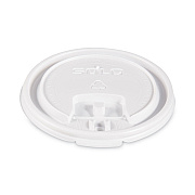 Solo Lift Back and Lock Tab Lids for Paper Cups, Fits 10 oz Cups, White, 100/Sleeve, 10 Sleeves/Carton (SCCLB3101)