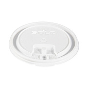 Solo Lift Back and Lock Tab Lids for Paper Cups, Fits 10 oz to 24 oz Cups, White, 100/Sleeve, 10 Sleeves/Carton (SCCLB3161)