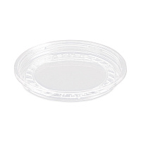 Solo Bare Eco-Forward RPET Deli Container Lids, ProPlanet Seal, Recessed Lid, Fits 8 oz, Clear, Plastic, 50/Pack, 10 Packs/Carton (SCCLG8R)