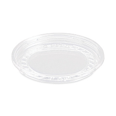 Solo Bare Eco-Forward RPET Deli Container Lids, ProPlanet Seal, Recessed Lid, Fits 8 oz, Clear, Plastic, 50/Pack, 10 Packs/Carton (SCCLG8R)
