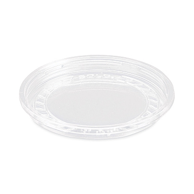 Solo Bare Eco-Forward RPET Deli Container Lids, ProPlanet Seal, Recessed Lid, Fits 8 oz, Clear, Plastic, 50/Pack, 10 Packs/Carton (SCCLG8R)