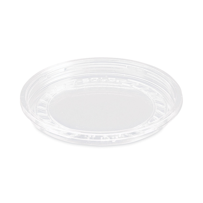 Solo Bare Eco-Forward RPET Deli Container Lids, ProPlanet Seal, Recessed Lid, Fits 8 oz, Clear, Plastic, 50/Pack, 10 Packs/Carton (SCCLG8R)