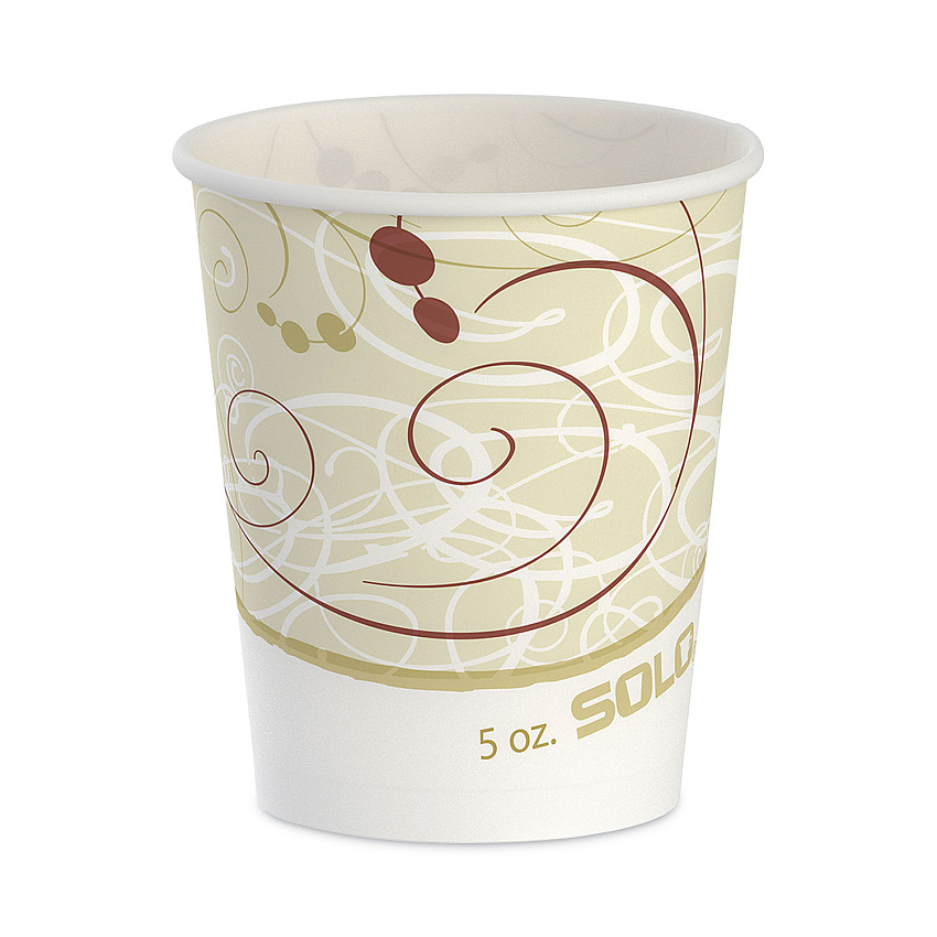 Solo Symphony Design Paper Water Cups, 5 oz, 100/Pack (SCCR53SYMPK)