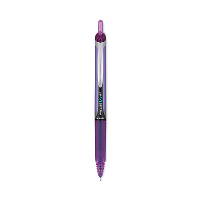 Pilot Precise V7RT Roller Ball Pen, Retractable, Fine 0.7 mm, Purple Ink, Purple Barrel (PIL26071)