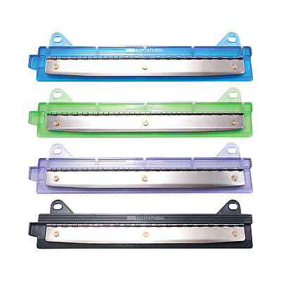 McGill 6-Sheet Trident Binder Punch, Three-Hole, 1/4" Holes, Assorted Colors (AVTMCG600AS)