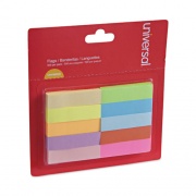Universal Self-Stick Page Tabs, 0.5" x 2", Assorted Colors, 500/Pack (99026)