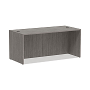 Alera Valencia Series Straight Front Desk Shell, 65" x 29.5" x 29.63", Gray (ALEVA216630GY)