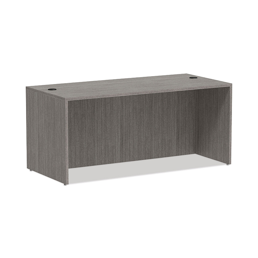 Alera Valencia Series Straight Front Desk Shell, 65" x 29.5" x 29.63", Gray (ALEVA216630GY)