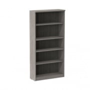 Alera Valencia Series Bookcase, Five-Shelf, 31.75w x 14d x 64.75h, Gray (VA636632GY)